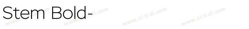 Stem Bold字体转换